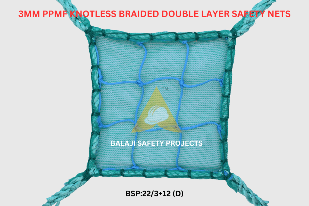 3mm PPMF Knotless Braided Double Layer Safety Nets