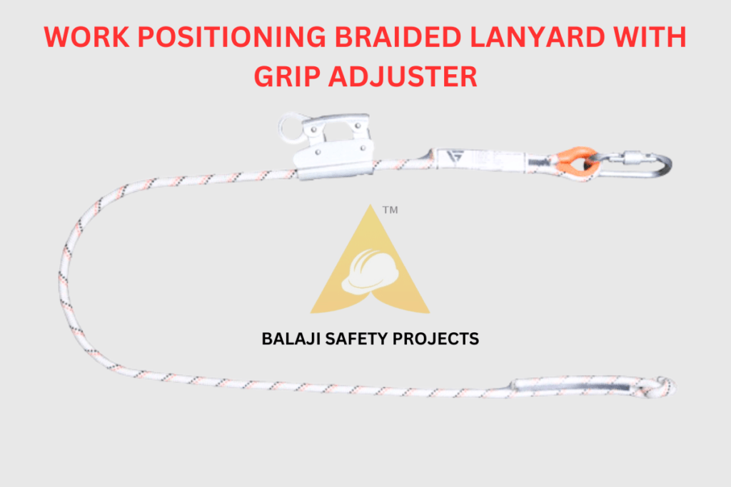 Work Positioning Braided Lanyard with Grip Adjuster