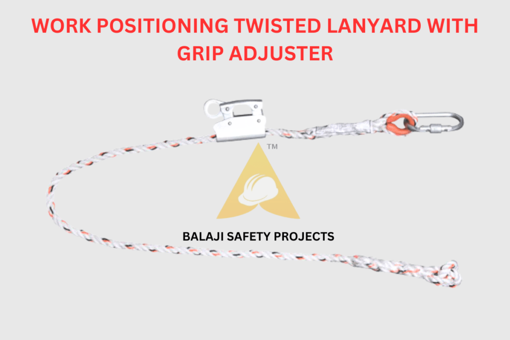 Work Positioning Twisted Lanyard with Grip Adjuster