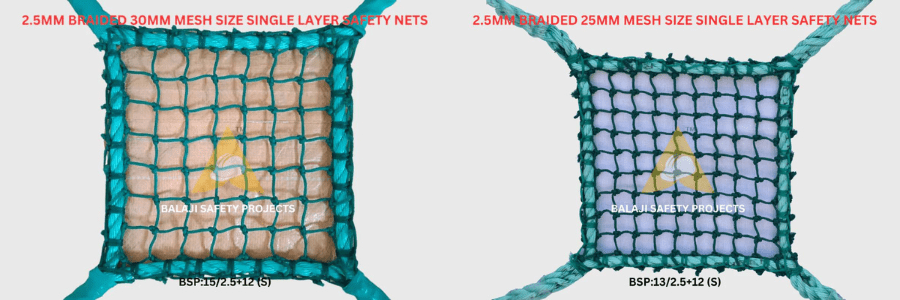 Braided Construction Safety Nets