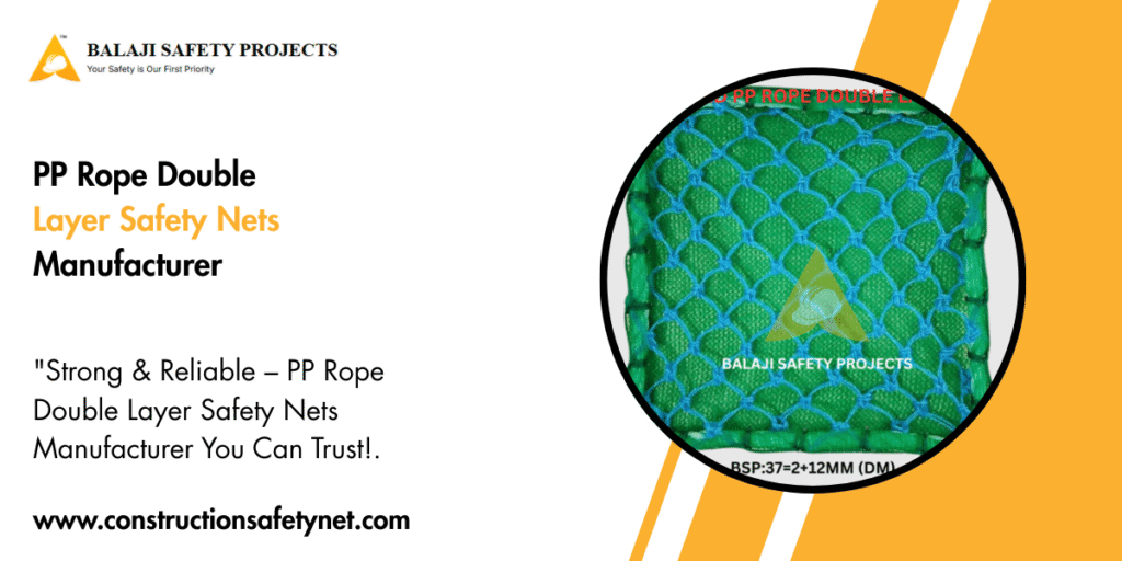 PP Rope Double Layer Safety Nets Manufacturer