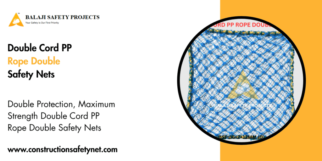 Double Cord PP Rope Double Safety Nets